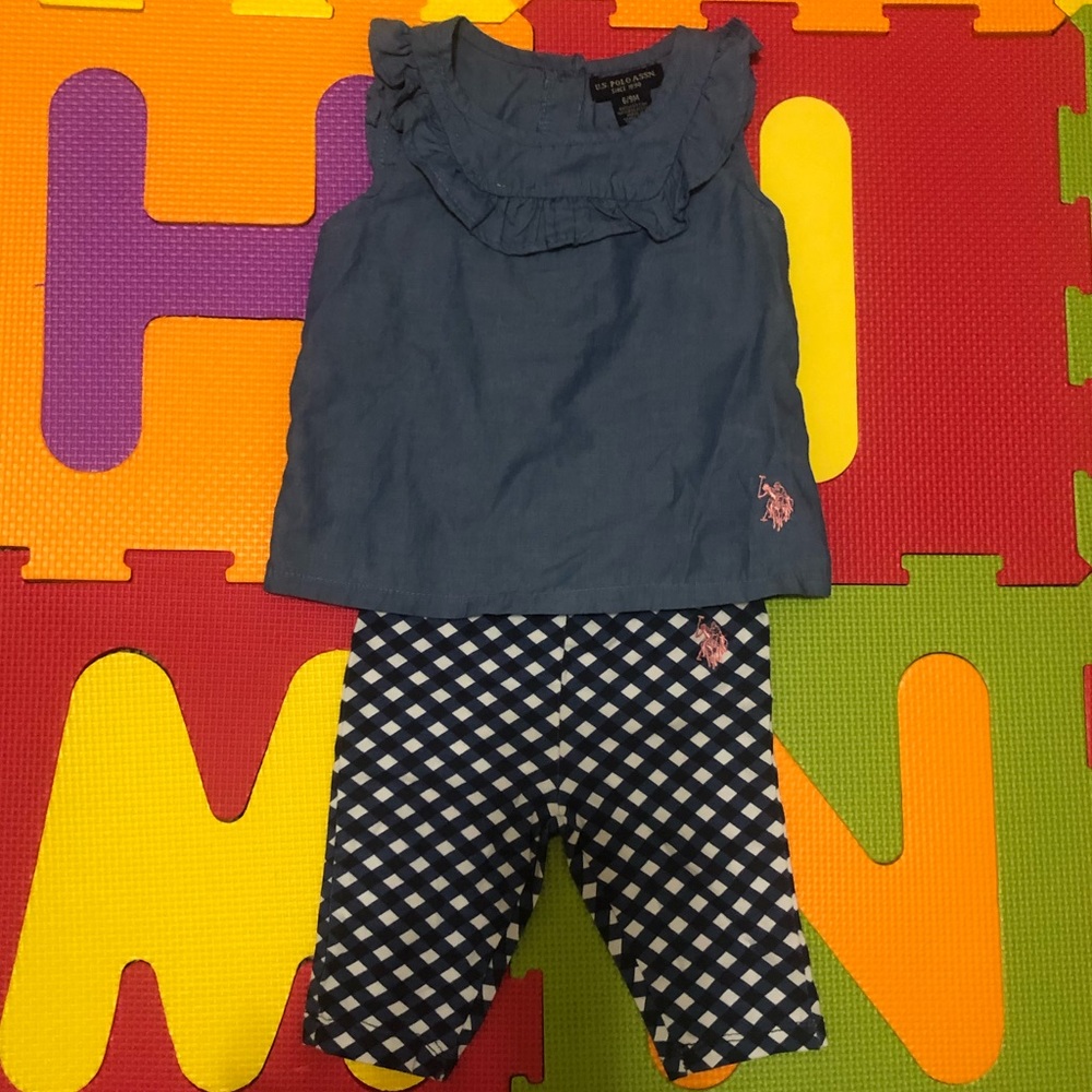 U.S. Polo Association baby girl outfit